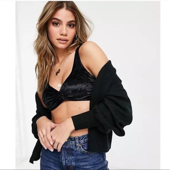 Free People Other - NEW Free People Rhiannon Soft Black Bra XS